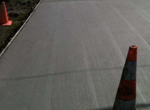 brushed concrete finish