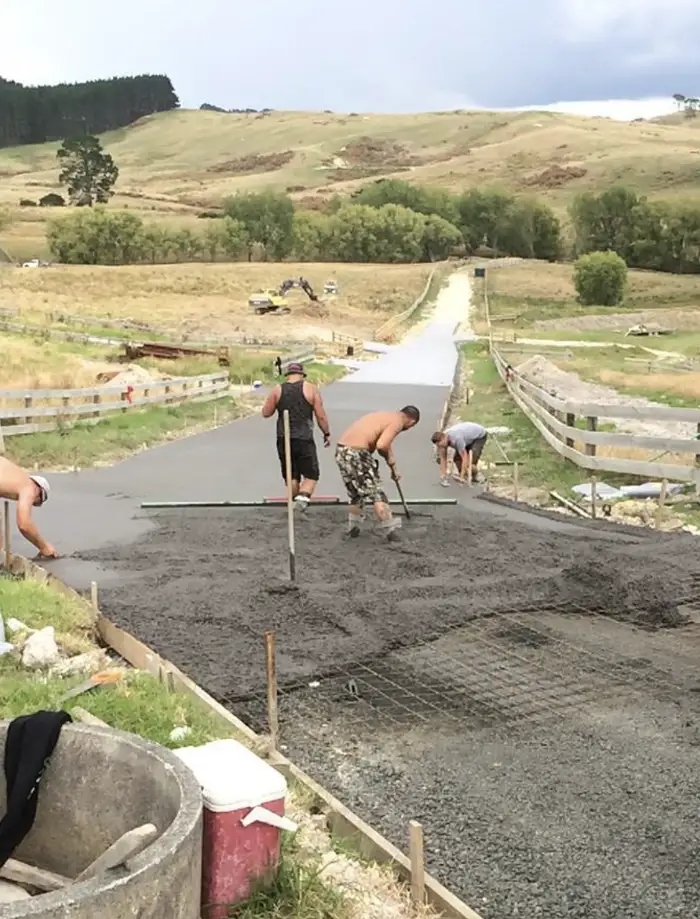 concrete feed pads North Auckland